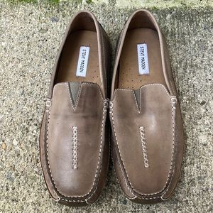 Men’s Tan Steve Madden Leather Loafer Size 10.5